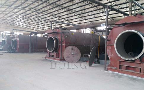 4 sets waste plastic to fuel oil pyrolysis plants successfully installed in Chongqing, China