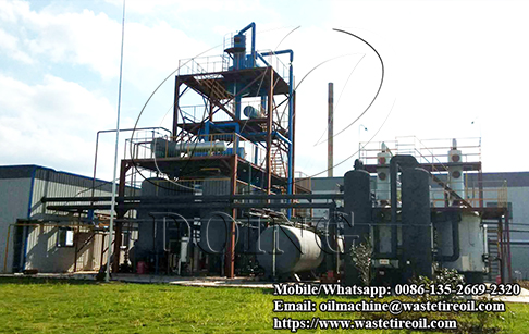 2 sets 12T/D waste plastic pyrolysis plants and one set 10T/D waste plastic oil to diesel plant installed in Anhui, China