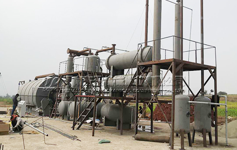 10TPD waste plastic to fuel oil machine project in Bombay, India