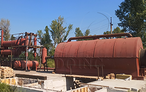 12TPD waste plastic to oil machine project in Ukraine