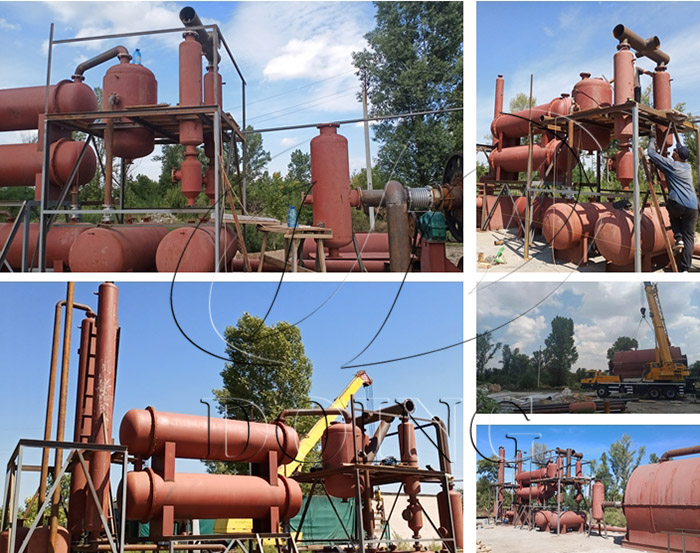 waste plastic to oil machine