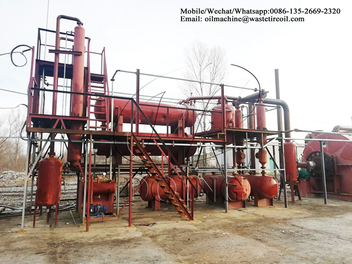 waste plastic to oil machine