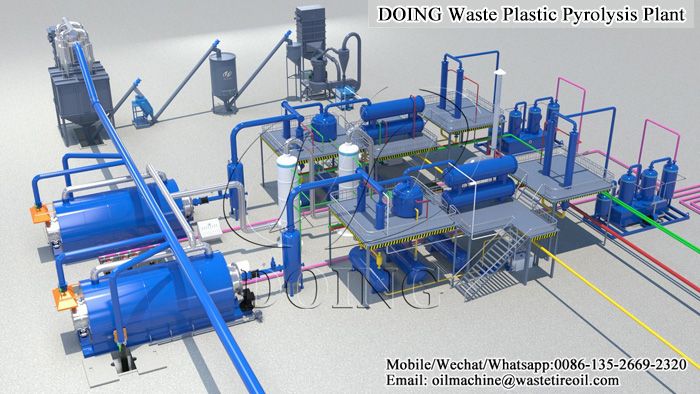 plastic to oil machine