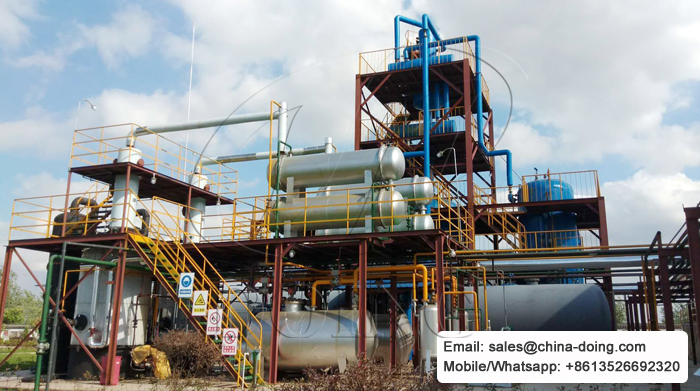 waste motor oil refinery plant