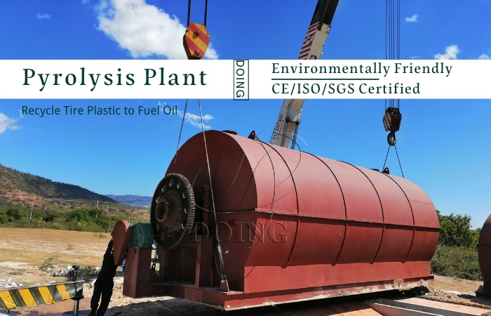 DOING Batch-type plastic to fuel converter for sale