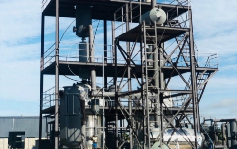 14TPD pyrolysis oil to diesel refinery plant project installed in Ghana