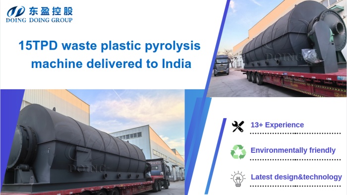 India batch type waste plastic pyrolysis equipment