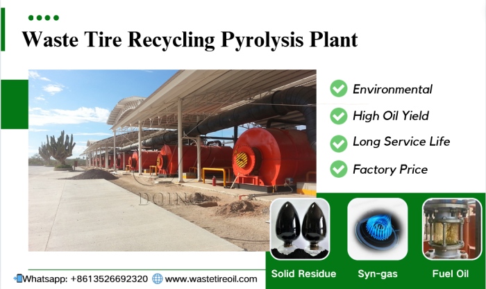 DOING waste tire recycling pyrolysis machine DOING waste tire pyrolysis machine