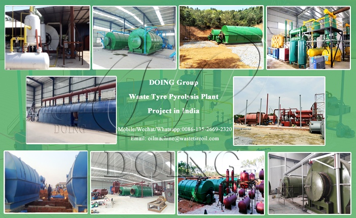 DOING waste pyrolysis machine projects in India DOING waste pyrolysis machine