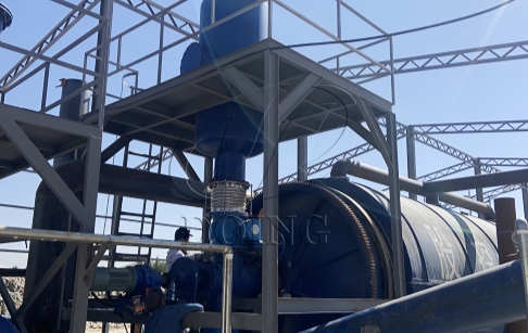 Jordan 15 Tons Batch type Plastic Pyrolysis Machine Installed