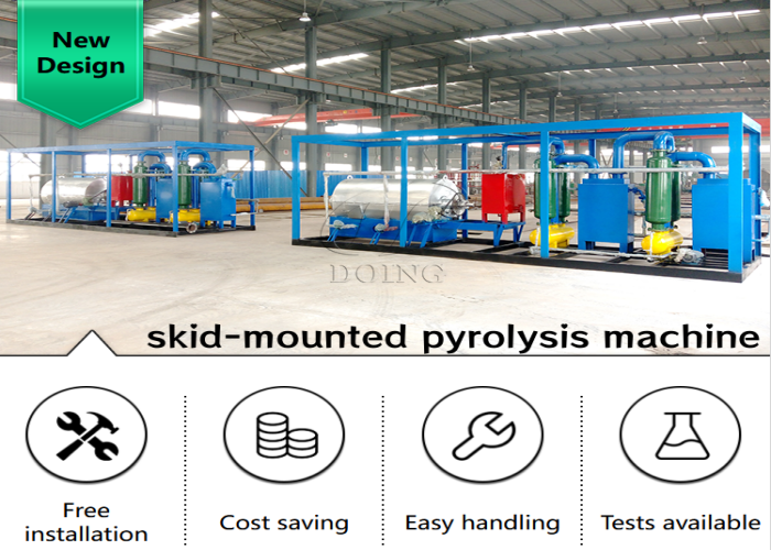 small scale pyrolysis plant unit