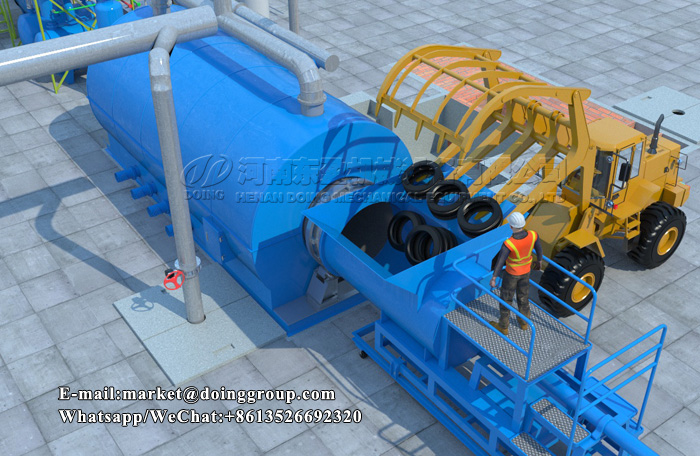 waste tire pyrolysis plant