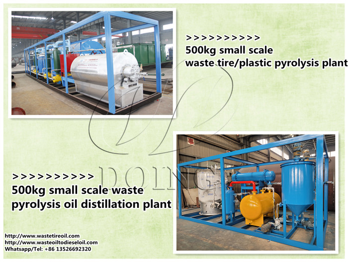 pyrolysis plant and distilation plant