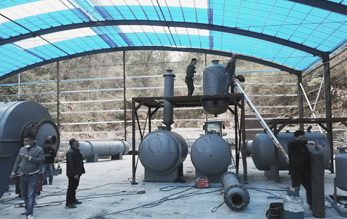 waste plastic to fuel oil plant