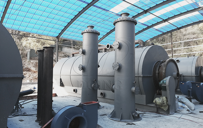 waste plastic to oil plant