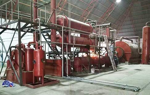 Waste plastic pyrolysis plant running video in Mexico