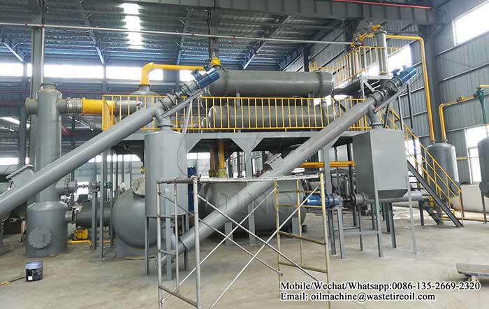 continuous waste plastic pyrolysis machine