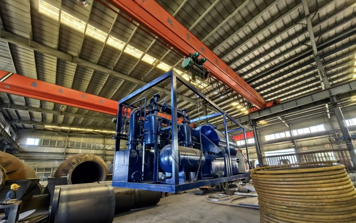 DOING skid-mounted pyrolysis equipment in Spain