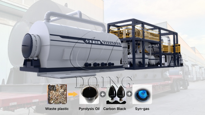 soft plastic recycling pyrolysis machine